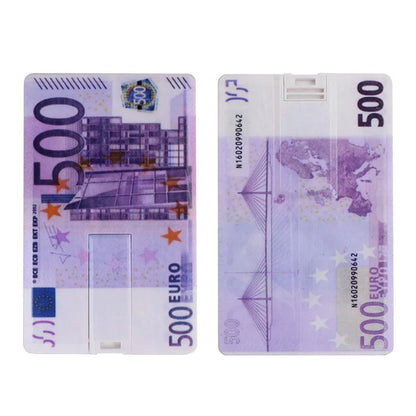USB Flash Drive 4GB 8GB 16GB 32GB 64GB 128GB Dollars Bank Card Pen Drive Memory Euro USB 2.0 Stick PenDrive Wallet U Disk