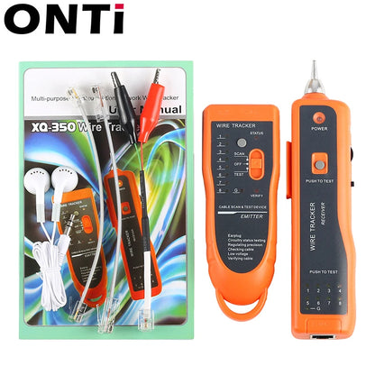 ONTi-Ethernet LAN Network Cable Tester Detector, Line Finder, Telephone Wire Tracker, Line Finder, RJ11, RJ45, Cat5, Cat6