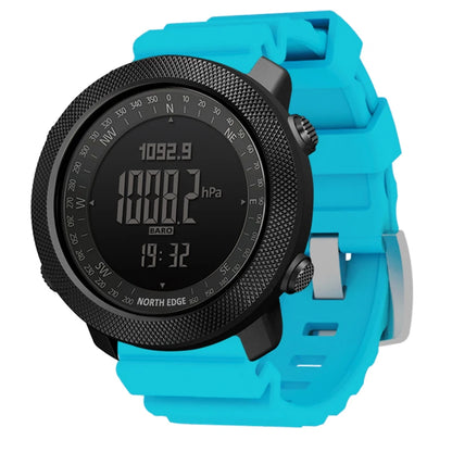 NORTH EDGE Men's Sport Digital Watch Hours Running Swimming Military Army Watches Altimeter Barometer Compass Waterproof 50m