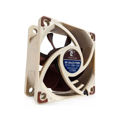 Noctua NF-A6X25 60x60x25mm 12V/5V 3pin/4pin PWM Intelligent Temperature Control SSO Magnetically Stable Bearing 6CM Fan