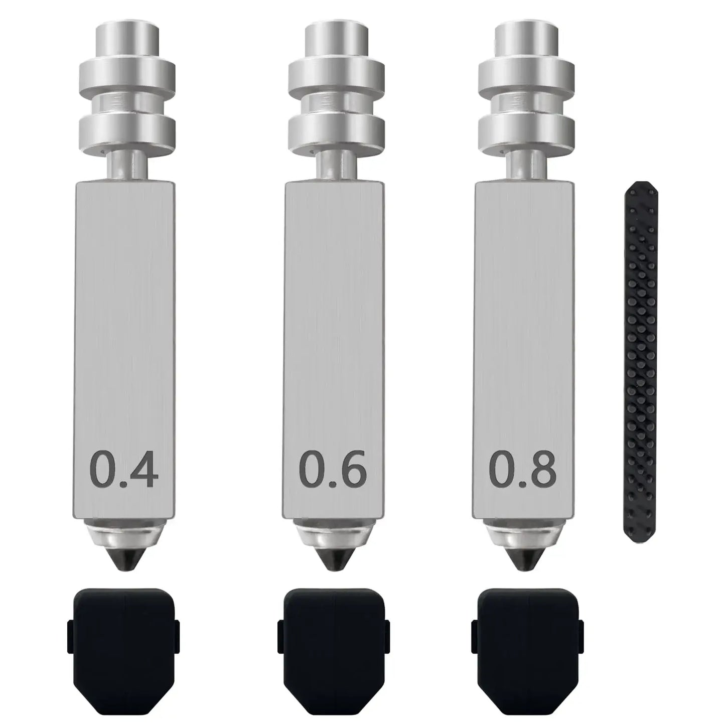 3PK 0.4MM 0.6MM 0.8MM Kobra X Nozzles Integrated Hardened Steel Nozzles Hotend Quick-Detachable Extruder Print Head Kit Hot End