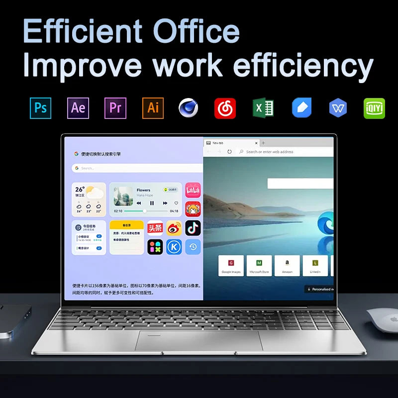 NEW 15.6' Laptop Intel Core I9-9900 32GB 2TB Windows 11 Gaming Computer PC Gamer Office Ultra Slim Notebook 1920*1080 HD
