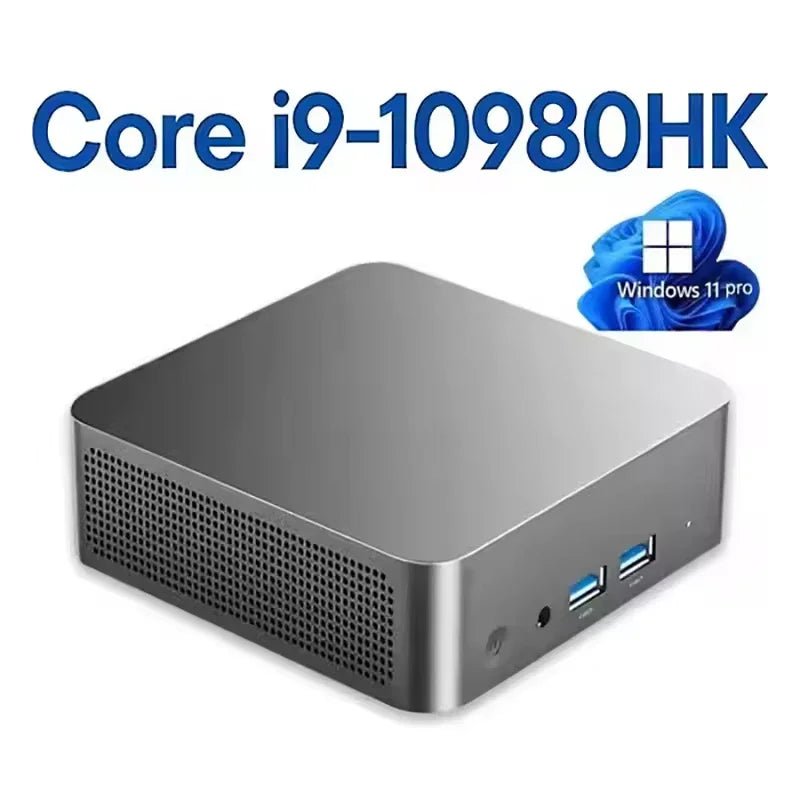 MINI PC Windows 11 Pro Core i9 10980HK 32GB RAM 1TB 2TB SSD WIFI 6 BT5.2 4K HD Mini Gaming Office Study Pc With 3 Years Warranty