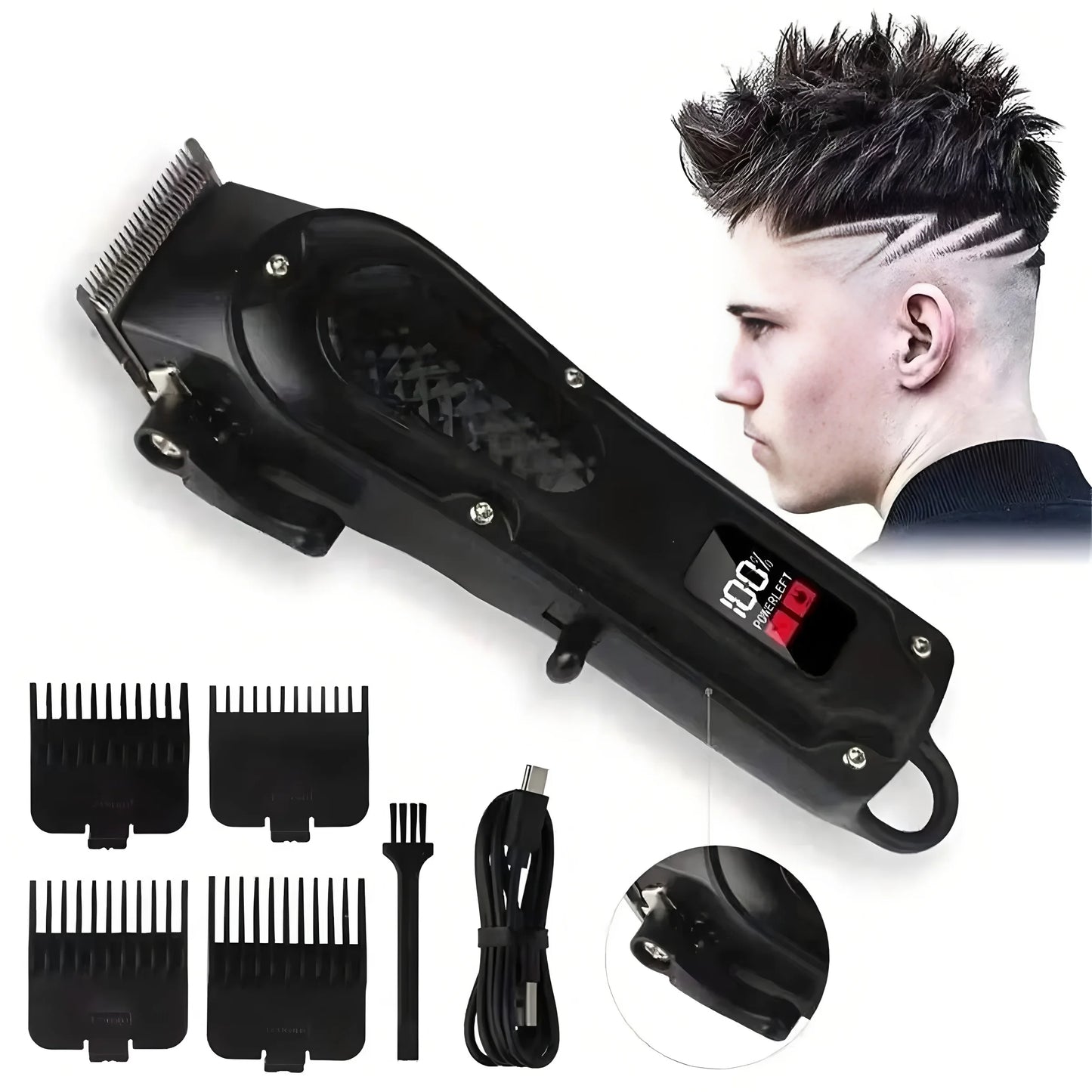 2026Professional USB Rechargeable Hair Clipper & Beard Trimmer, Cordless, Ideal Gift for Men