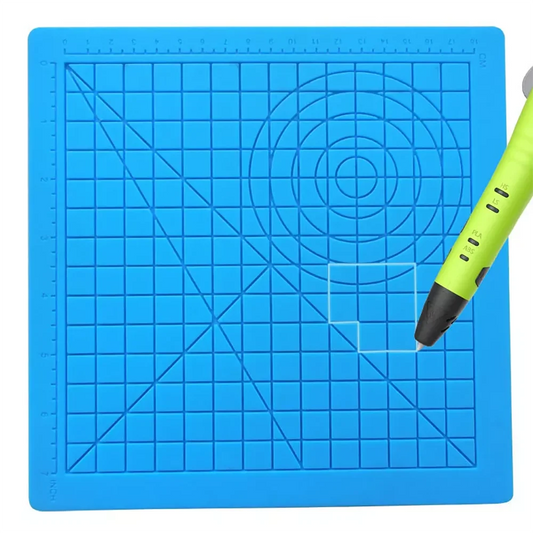 3D Printing Pen Silicone Mat DIY Creative Drawing Template Pad With Heat-proof Finger Sleeve Art Tools Christmas Gift for Kids