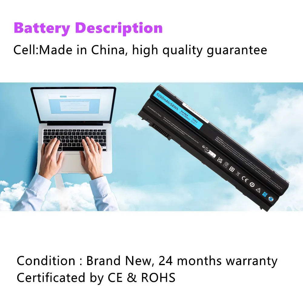 Laptop battery for Dell Latitude E5420 E5420m E5430 E5520 E5520m E5530 E6120 E6420 E6430 E6520 E6530 T54FJ 8858X 8P3YX P8TC7