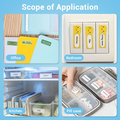 Phomemo D30 Label Printer Mini Printer Pocket Thermal Label Maker Wireless Sticker Pocket Portable Printer Various Label Paper