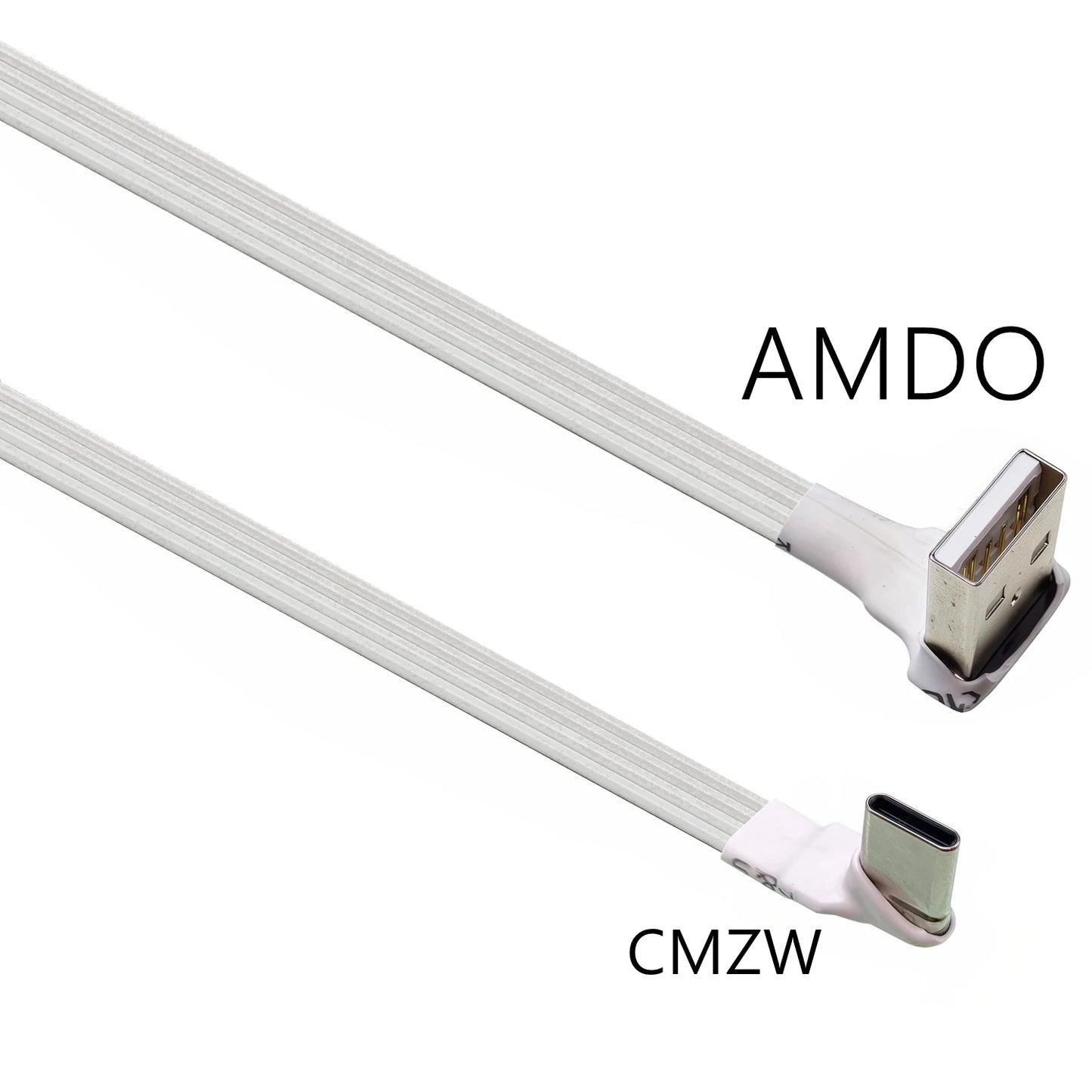 2M 3M USB-C Type C Male straighten/UP Down Angled 90 Degree to USB 2.0 Male Data Cable USB Type-c Flat Cable 0.1m/0.2m/0.5m/1m