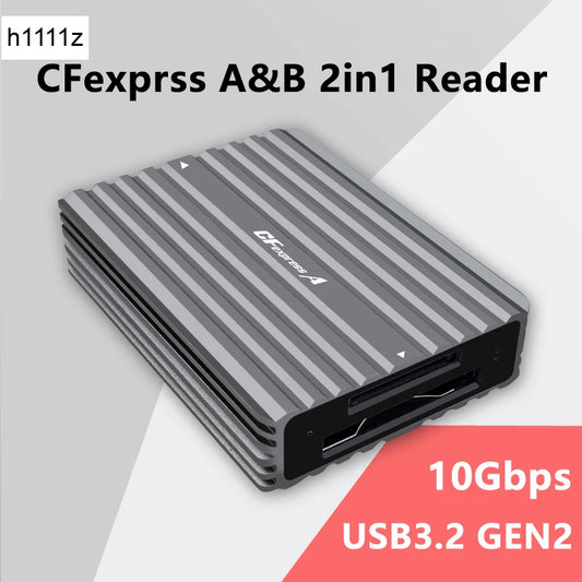 NEW CFexpress Type B / Type A Card Reader with OTG Cable USB3.2 Gen2 10Gbps Type C to CF Express Card Reader Memory Card Adapter