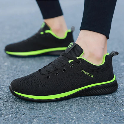YRZL Men's Sports Running Shoes Lightweight Breathable Air Mesh Sneakers Non Slip Comfortable Casual Athletic Gym Shoes for Men