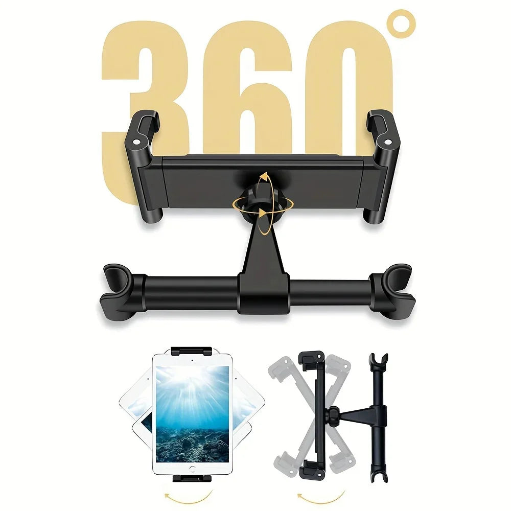 Car Tablet Holder, Headrest Tablet Mount Headrest Stand Cradle Compatible With Devices For IPad Air Mini, Other 4.7-12.9" Cell