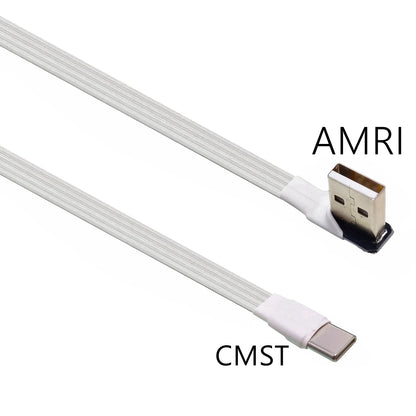 2M 3M USB-C Type C Male straighten/UP Down Angled 90 Degree to USB 2.0 Male Data Cable USB Type-c Flat Cable 0.1m/0.2m/0.5m/1m