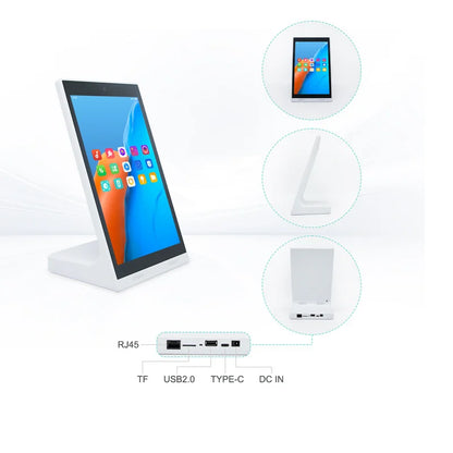 New Android 13 Vertical Screen Menu Machine, Portrait Touch Screen Ordering Kiosk, Customer Rating Device, Loyverse POS Terminal