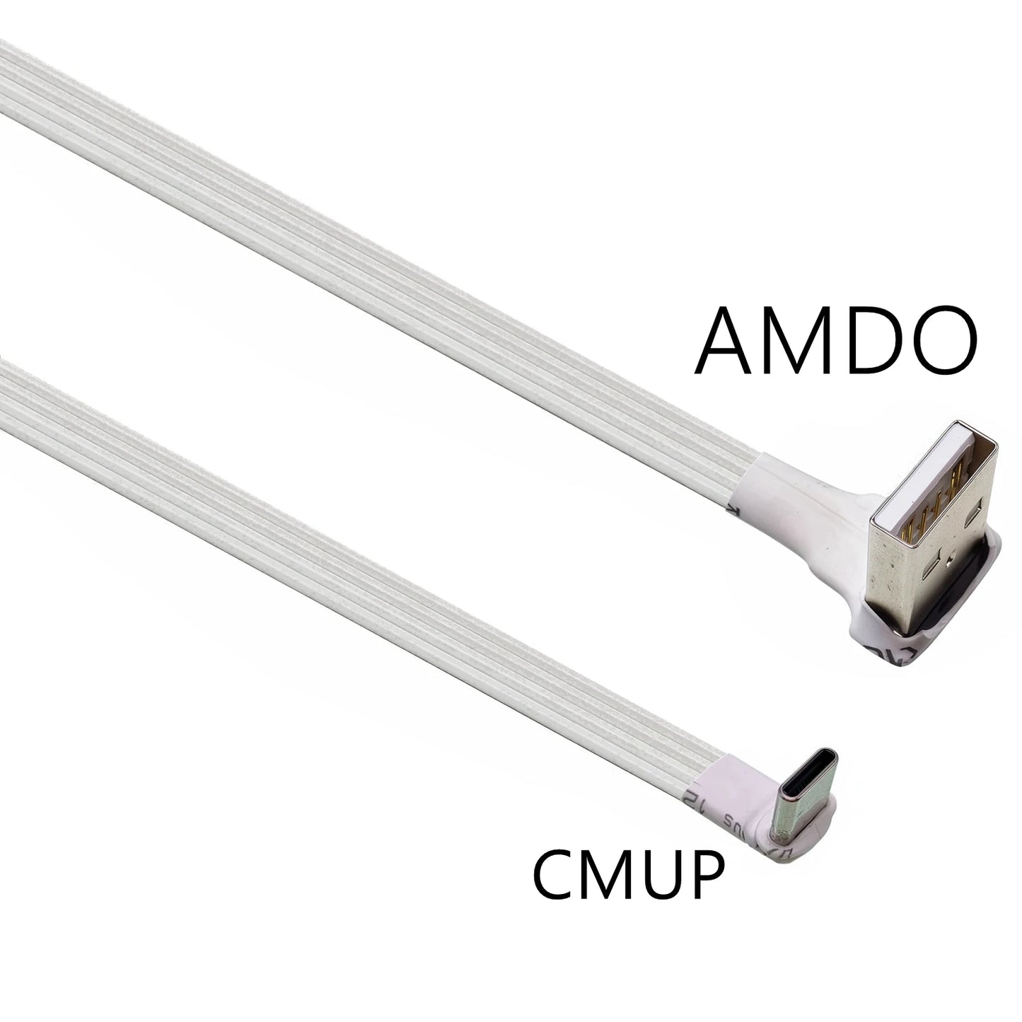2M 3M USB-C Type C Male straighten/UP Down Angled 90 Degree to USB 2.0 Male Data Cable USB Type-c Flat Cable 0.1m/0.2m/0.5m/1m