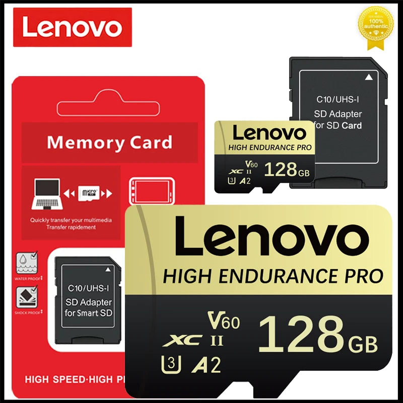 Lenovo 2TB High Speed Micro TF SD Flash Memory Card 1TB 512GB 256GB 128GB 4K Full HD Video Storage For Camera PC Game Devices