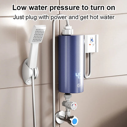 3500/5500W Electric Instant Tankless Heating Hot Water Heater Kitchen Bathroom 3 Second Instantaneous Watering Faucet Shower Tap