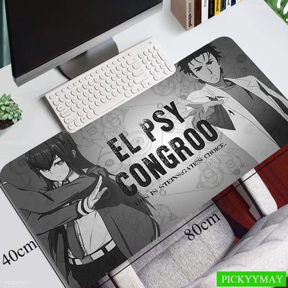 Steins Gate Mouse Pad Gamer Pad Big Gaming Mousepad XL Mouse Mat Keyboard Mat Desk Mat Table Carpet Mausepad Computer Laptop Pad