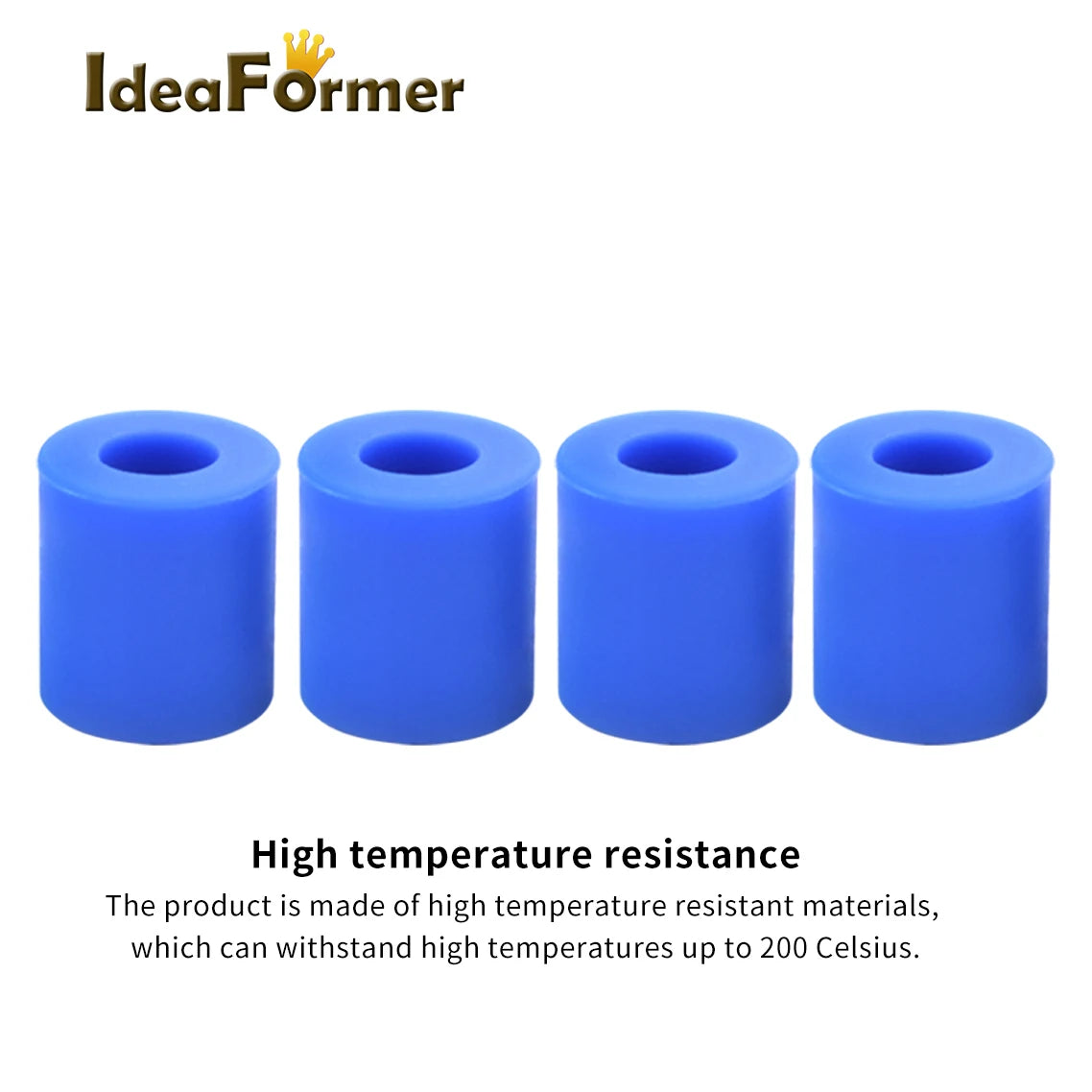 IdeaFormer 4Pcs High Temperature Silicone Solid Spacer Hot Bed Leveling Column For CR-10 CR10S Ender-3 Prusa I3 3D Printer Parts