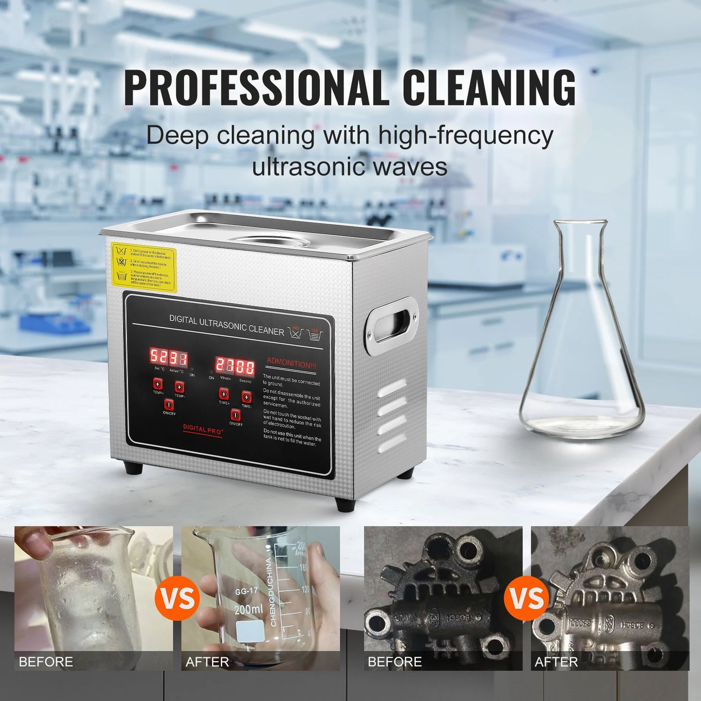 SucceBuy 2L 3L 6L 10L 22L 30L Ultrasonic Cleaner Stainless Steel Portable Cleaning Washing Machine Ultrasound Home Appliance