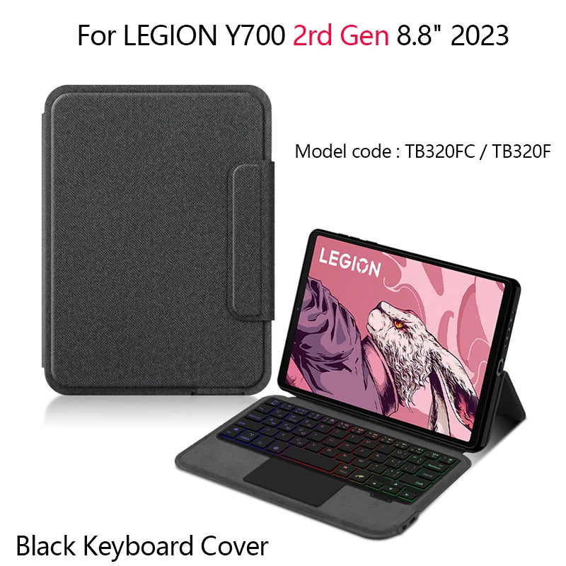 Magic Keyboard For Lenovo Legion Y700 5th 4th 3rd 2nd 1st Generation 8.8inch Gaming Tablet Smart Case Wireless TouchPad Keyboard