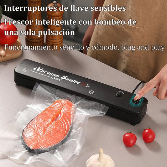 220V/110V Electric Vacuum Sealing Machine Food Saver with Vacuum Bag Link for Fresh Meat Snacks and Household Food Preservation