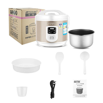 Peskoe Mini Rice Cooker, Old-Fashioned 1-2-3 Person Non-Stick Surface Cooking Rice Cooker, Multi-Function Household 2L 3L 4L 5L