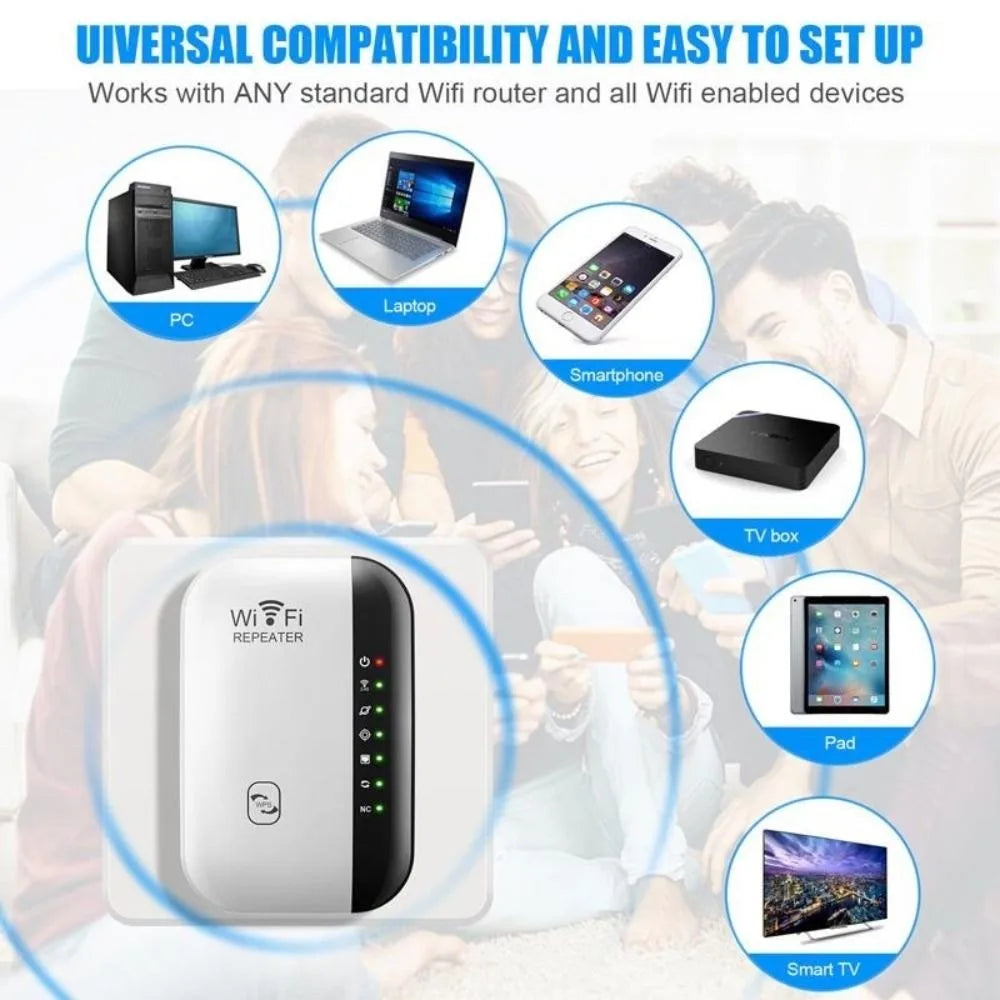 High Quality 300Mbps WiFi Range Extender US/EU/AU/UK 802.11bgn WIFI Repeater 4/7 Lights Wireless WiFi Signal Booster Home