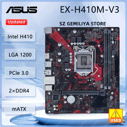 ASUS EX-H410M-V3 Motherboard Intel H510 LGA1200 DDR4 32GB M.2 Micro ATX  support  i9-10900K i5-10400F i3-10300 cpu