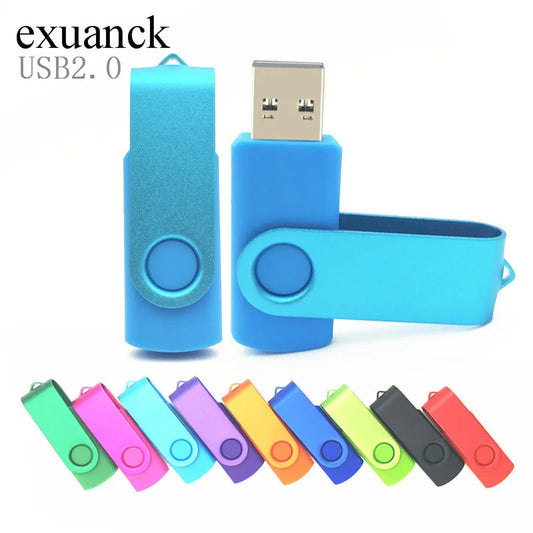 50pcs/lot Metal Usb Flash Drive 128GB Pendrive 64gb Cle High Speed Memoria Usb Stick 32GB 16GB 4GB Pen Drive Free Custom Logo