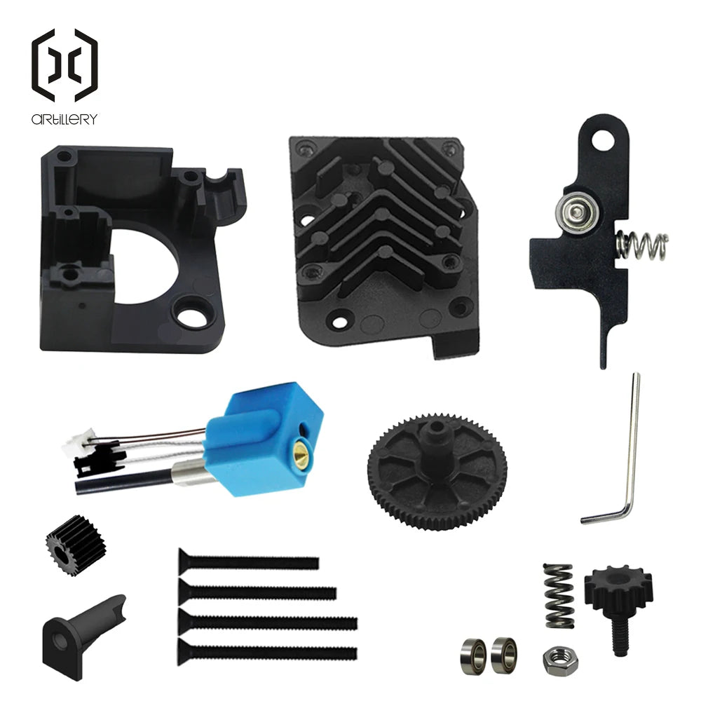 Artiglieria 3D Printer Extruder Gear Conduit Radiator Lock Handle Kit Compatible with X1 X2 Genius Genius pro