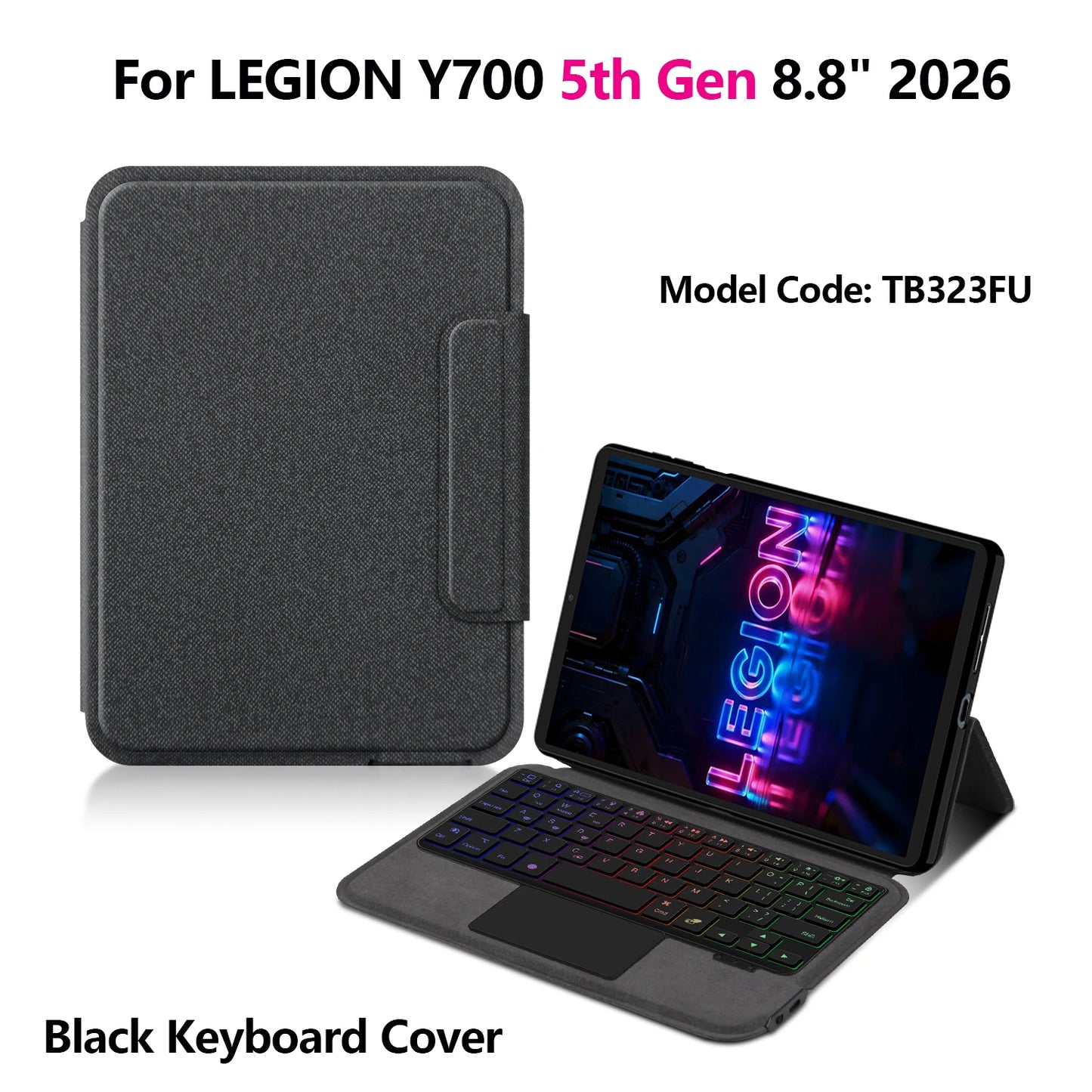 Magic Keyboard For Lenovo Legion Y700 5th 4th 3rd 2nd 1st Generation 8.8inch Gaming Tablet Smart Case Wireless TouchPad Keyboard