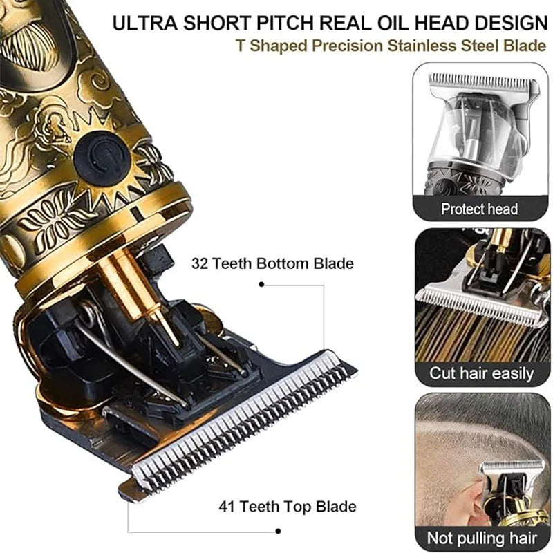 T9 Hair Clipper Repair Beard Shaving Body Hair Trimmer Clippers Corteiz Electric Machine Men Haircut Machine 0mm Barber Shaver