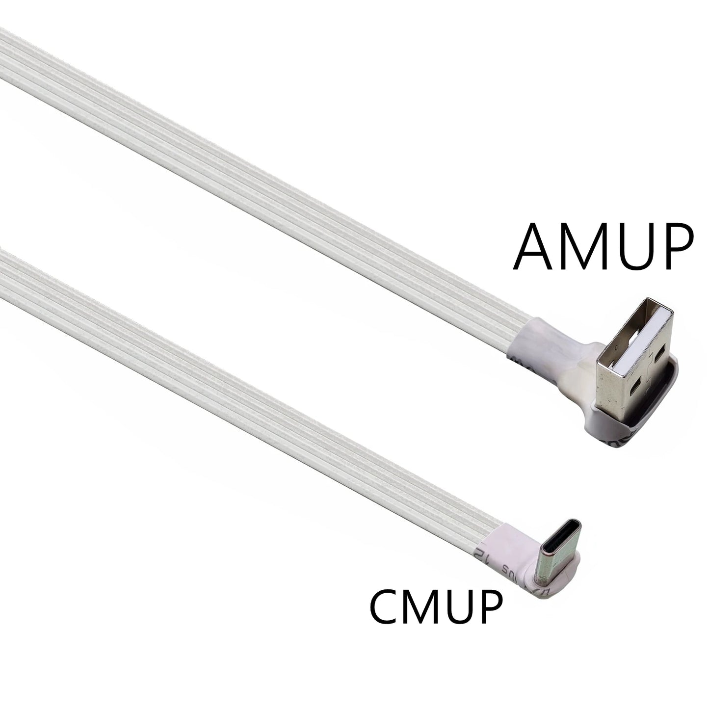 2M 3M USB-C Type C Male straighten/UP Down Angled 90 Degree to USB 2.0 Male Data Cable USB Type-c Flat Cable 0.1m/0.2m/0.5m/1m