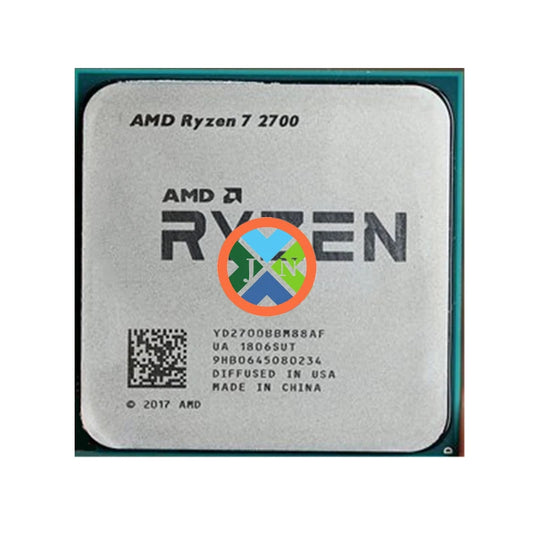 AMD Ryzen 7 2700 R7 2700 3.2 GHz Eight-Core Sixteen-Thread 16M 65W CPU Processor YD2700BBM88AF Socket AM4