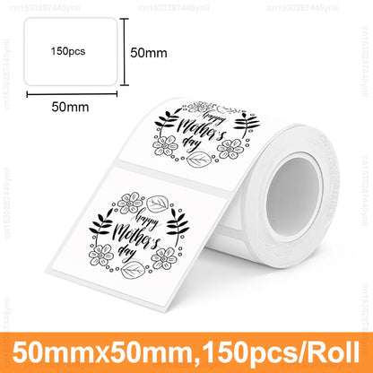 P50 Adhesive Label Printer Similar as M110 Marklife P50 E210 Label Machine Inkless Thermal Label Maker Or 1PK P50 Label Sticker