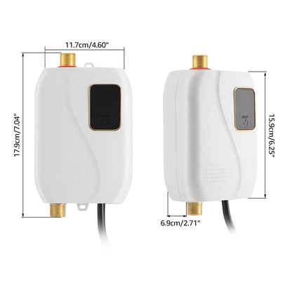 Electric Tankless Water Heater Instant Hot Shower Kitchen Heater 110V 3000W US