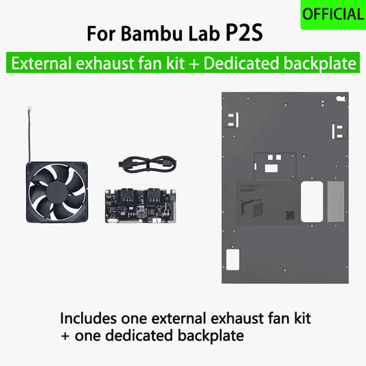 Official Original For Bambu Lab P2S External exhaust fan kit P2S Air filter 3D printer accessory
