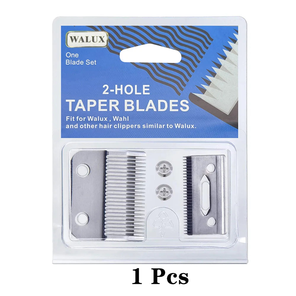 Professional 2-Hole Replacement Clipper Blade Fit For Wahl Super Taper & 8466 Cordless Magic Clip 8591# & Andis Hair Clippers