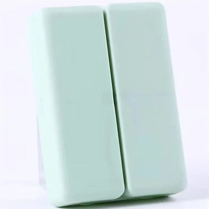 Portable 7-cell Pill Box, Independent Folding Double-layer Storage Box, Magnetic Seven-cell Pill Box
