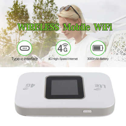4G LTE WiFi Modem Hotspot Professional 300Mbps High Speed Color Screen 4G Mobile WiFi Router for Mobile Phone Laptop Tablet