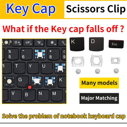 Replacement Keycap Key For Lenovo Asus Hp Toshiba Samsung Acer Sony Xiaomi Huawei IBM Msi All Series Laptop Keyboard KEY & Clips