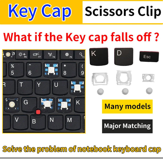 Replacement Keycap Key For Lenovo Asus Hp Toshiba Samsung Acer Sony Xiaomi Huawei IBM Msi All Series Laptop Keyboard KEY & Clips