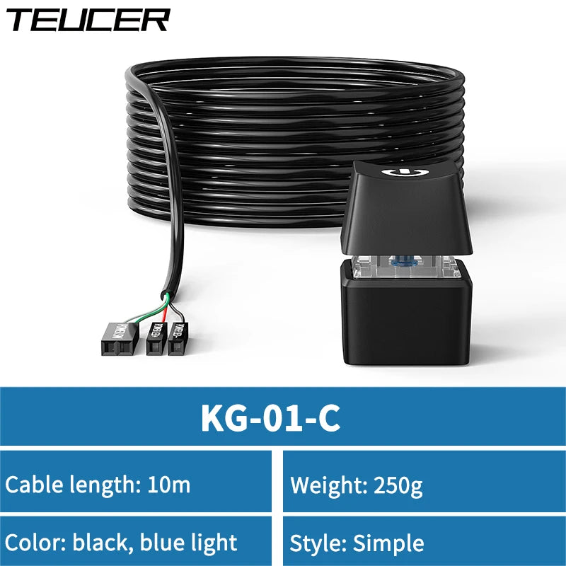 TEUCER Computer Desktop Switch Power Motherboard Switch Extension Cable Office and Home PC Power Button