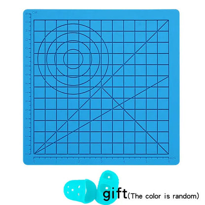 3D Printing Pen Silicone Mat DIY Creative Drawing Template Pad With Heat-proof Finger Sleeve Art Tools Christmas Gift for Kids