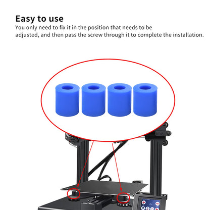 IdeaFormer 4Pcs High Temperature Silicone Solid Spacer Hot Bed Leveling Column For CR-10 CR10S Ender-3 Prusa I3 3D Printer Parts