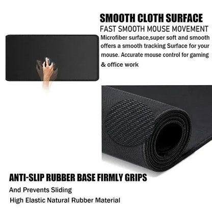 Cute Anime Stitch Mousepad Locking Edge Non-slip Mouse Pad HD Printing Computer Gamers Mausepad XXL Keyboard E-Sports Deskmat