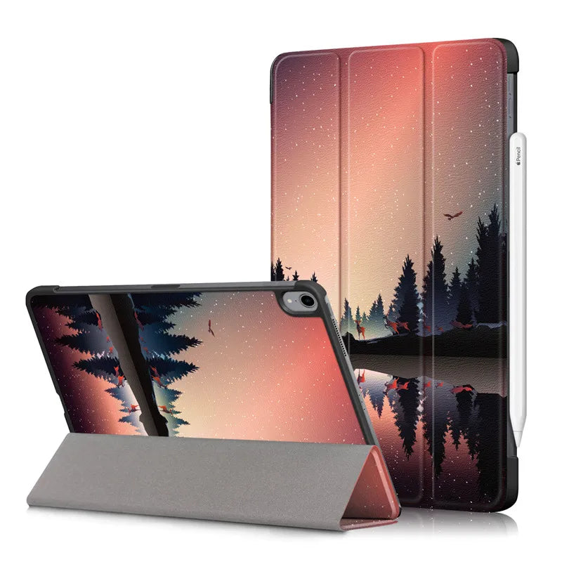 Tablet Funda For iPad Air 11 2024 Case PU Leather Hard Back Magnetic Folding Cover For iPad Air 11 2025 m3 m2 iPad Air 5 4 Case