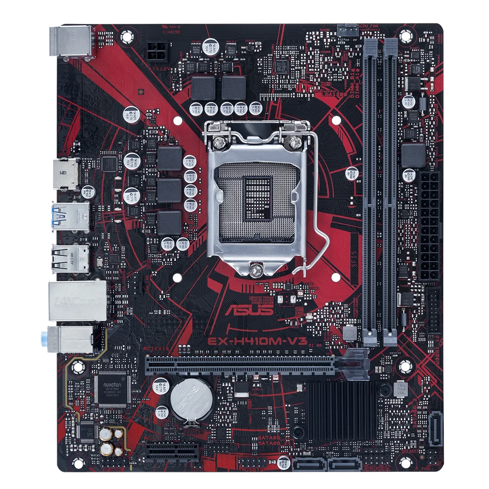 ASUS EX-H410M-V3 Motherboard Intel H510 LGA1200 DDR4 32GB M.2 Micro ATX  support  i9-10900K i5-10400F i3-10300 cpu