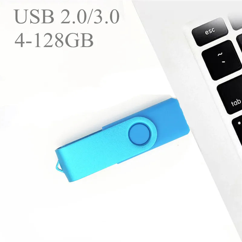 50pcs/lot Metal Usb Flash Drive 128GB Pendrive 64gb Cle High Speed Memoria Usb Stick 32GB 16GB 4GB Pen Drive Free Custom Logo