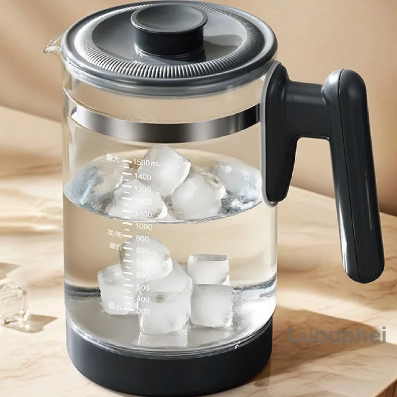220V Health Kettle Temperature Control Pu'er Steam Teapot Baby 72h Constant Temperature Glass Milk Pot 1.5L Electric Kettle